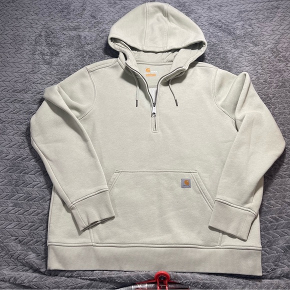 Carhartt Cream Hoodie - Picture 1 of 4